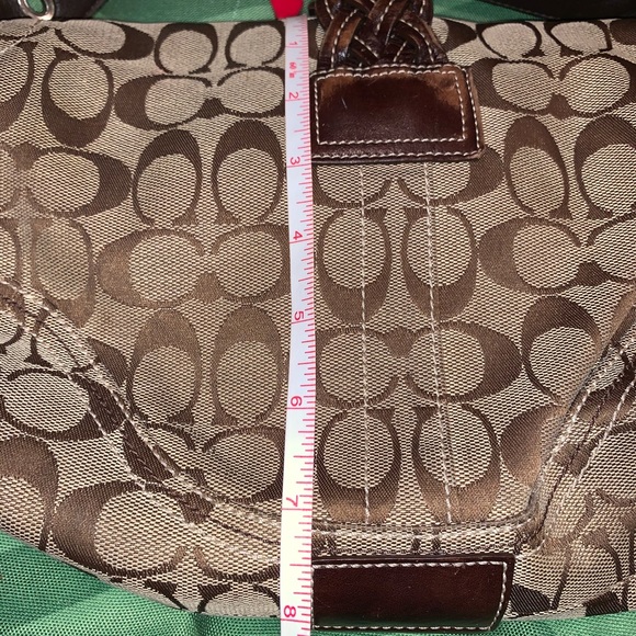Coach Signature “C” Leather trim Shoulder Bag - Picture 3 of 8